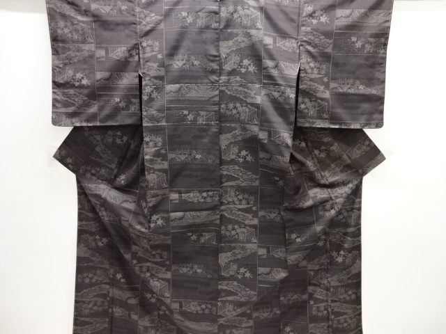 JAPANESE KIMONO / UNUSED FUSHI TSUMUGI 